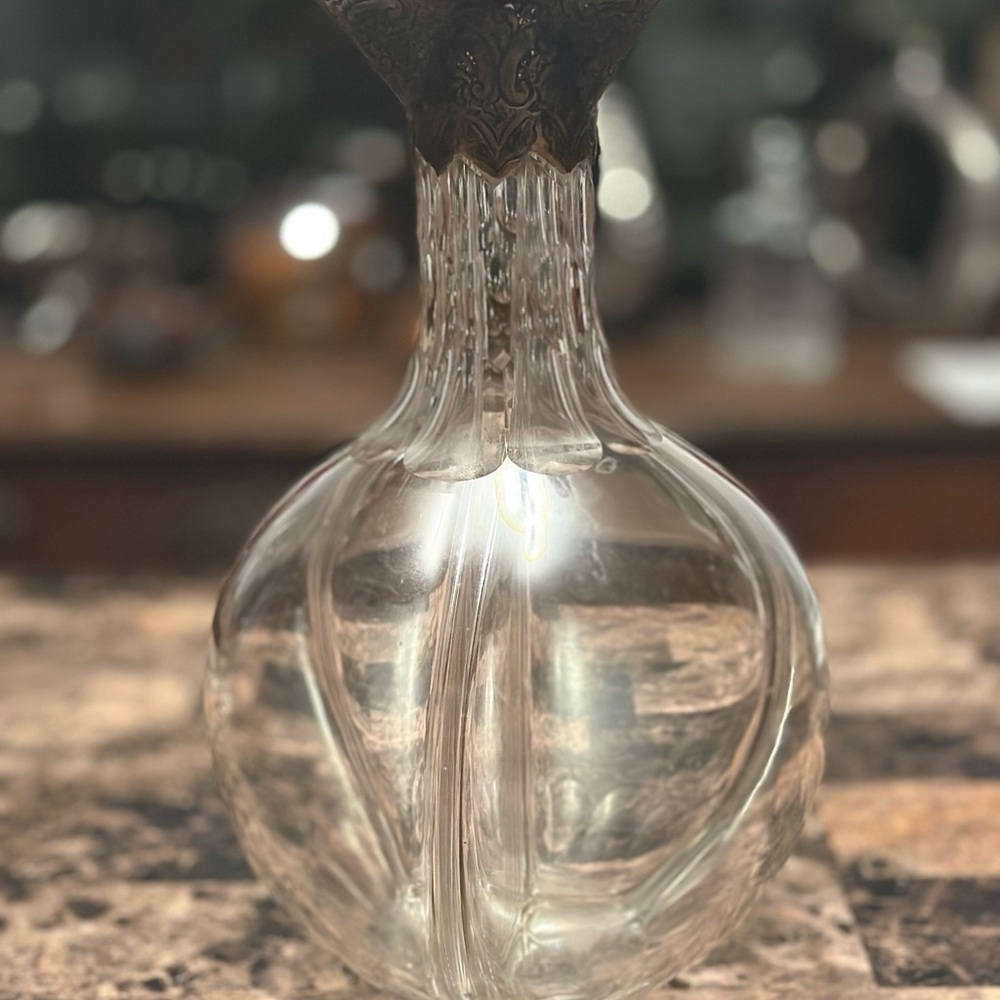 Game Of Thrones Style 3 Wine Decanter ~ Truly Vintage ~ Pewter Spout So Very Old